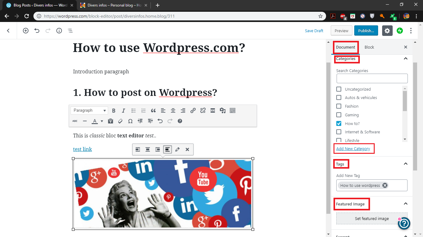 How to use Wordpress 2
